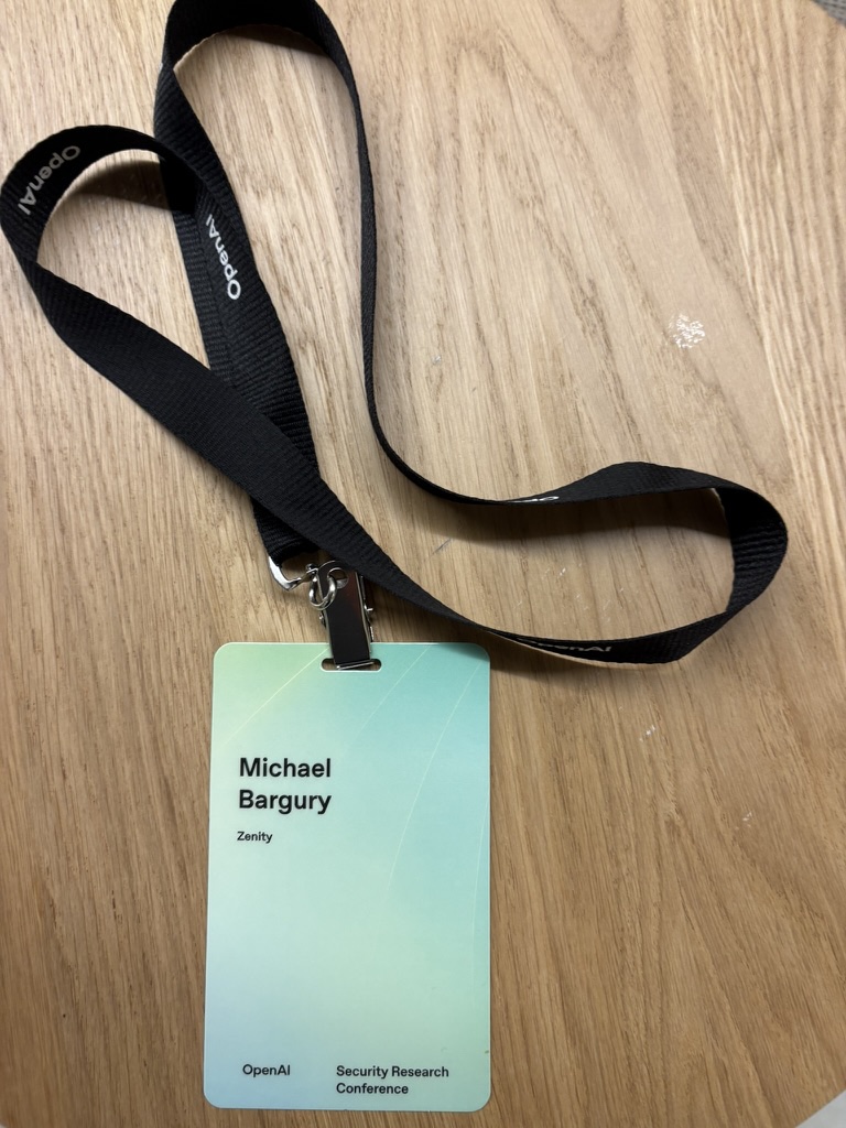 OpenAI Security Research Conference Badge